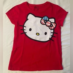 Girl Hello Kitty Short sleeve Cotton T-shirt Kids NWOT Size L